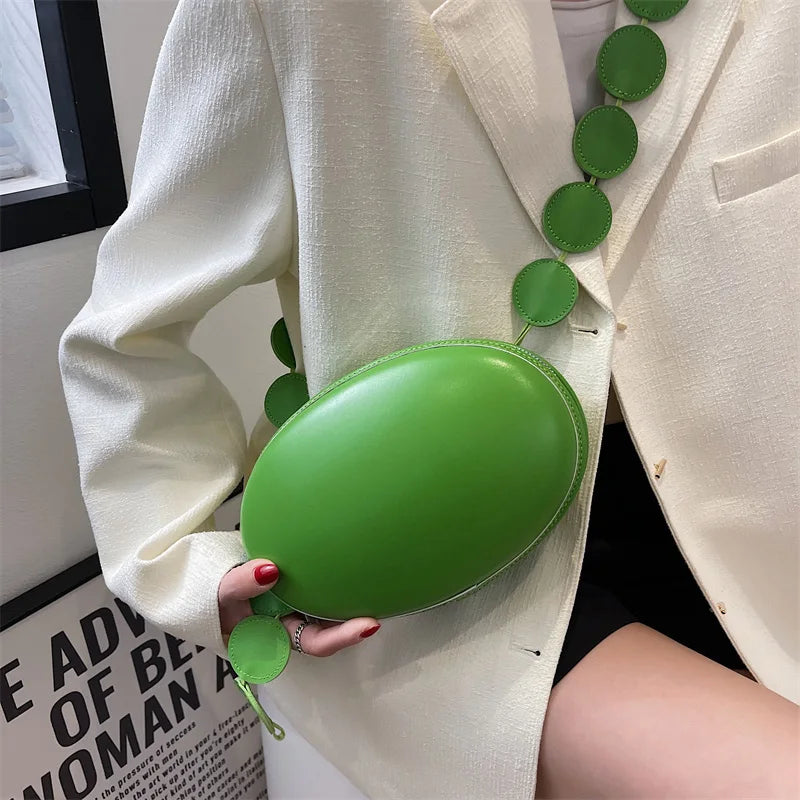 Green Yellow Crossbody Bag Small Satchel Clutch