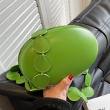 Green Yellow Crossbody Bag Small Satchel Clutch