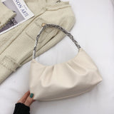 Snake Pattern Top Handle Shoulder Bag