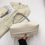 Snake Pattern Top Handle Shoulder Bag