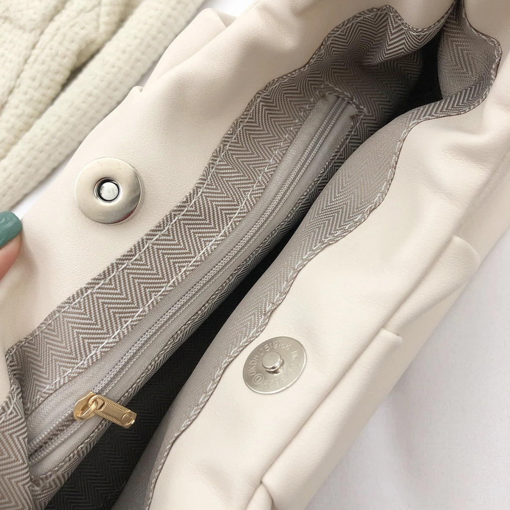 Snake Pattern Top Handle Shoulder Bag