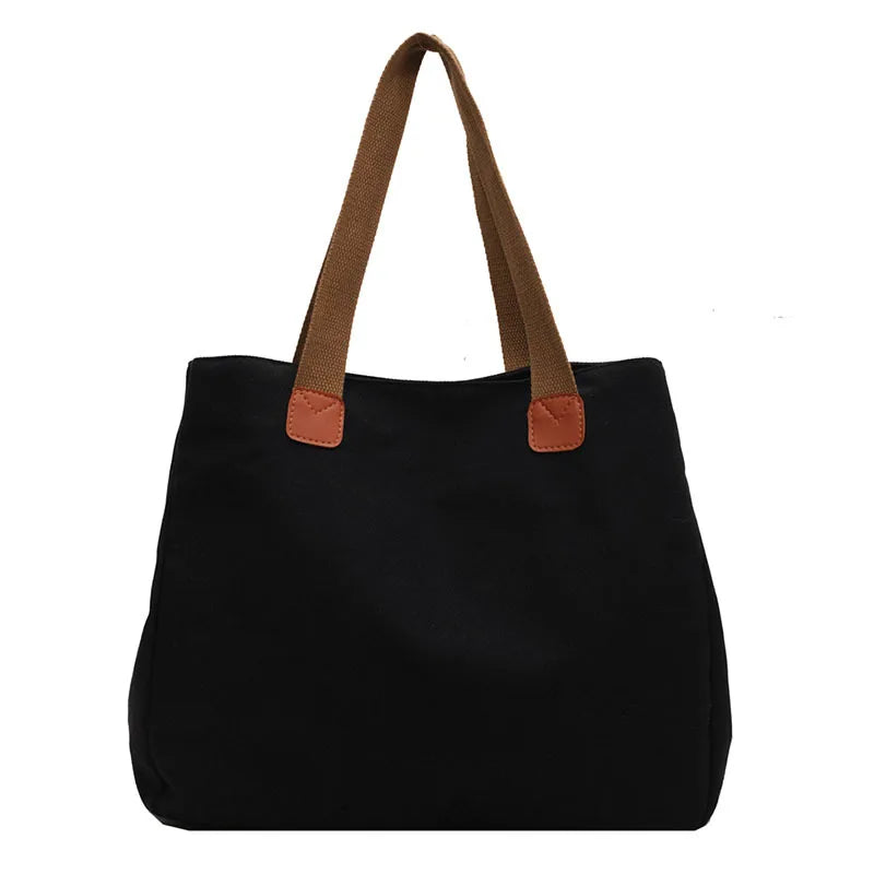 Women's Canvas Tote Shoulder Bag Large Capacity Handbag