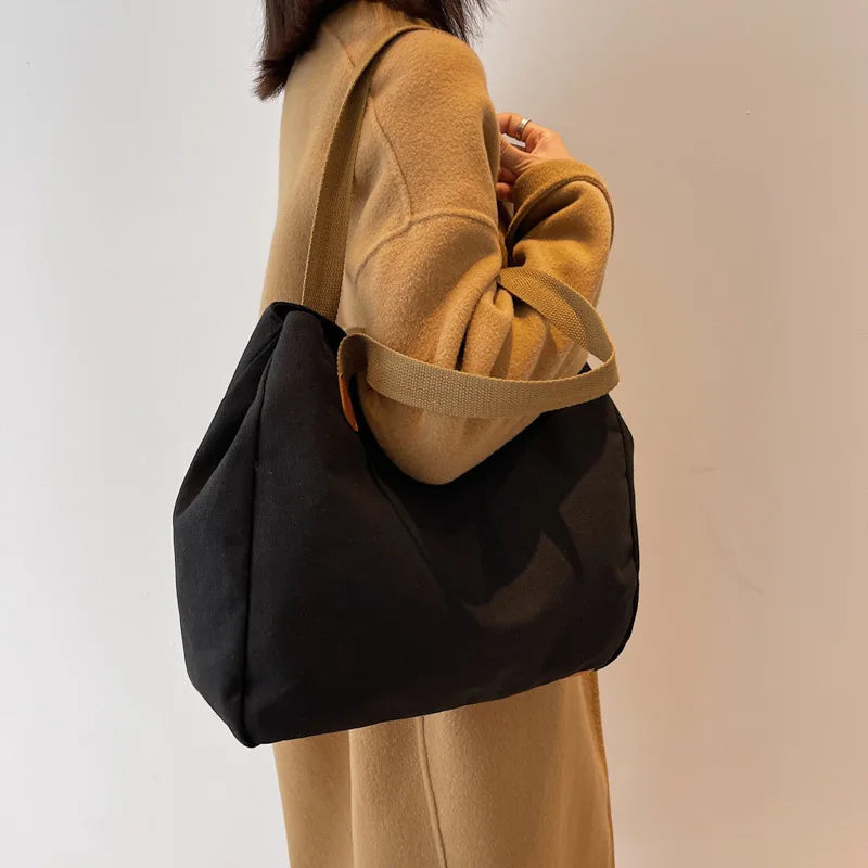 Women's Canvas Tote Shoulder Bag Large Capacity Handbag