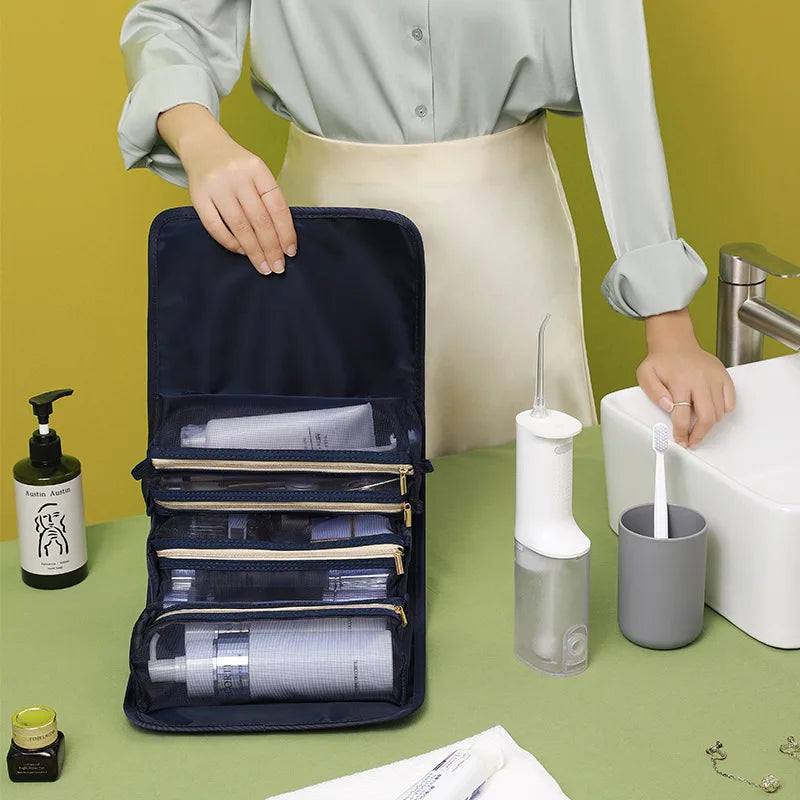 Portable Nylon Makeup Bag Large-capacity Travel Cosmetic Storage