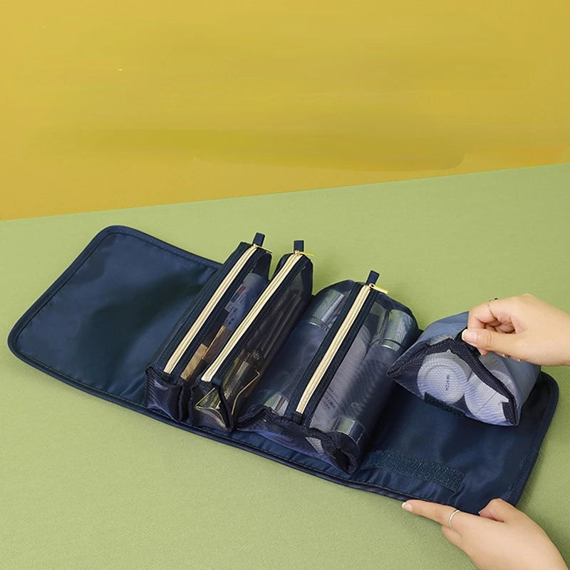 Portable Nylon Makeup Bag Large-capacity Travel Cosmetic Storage