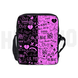 Lil Peep Pattern Shoulder Bag Women Harajuku Girl Messenger Handbag
