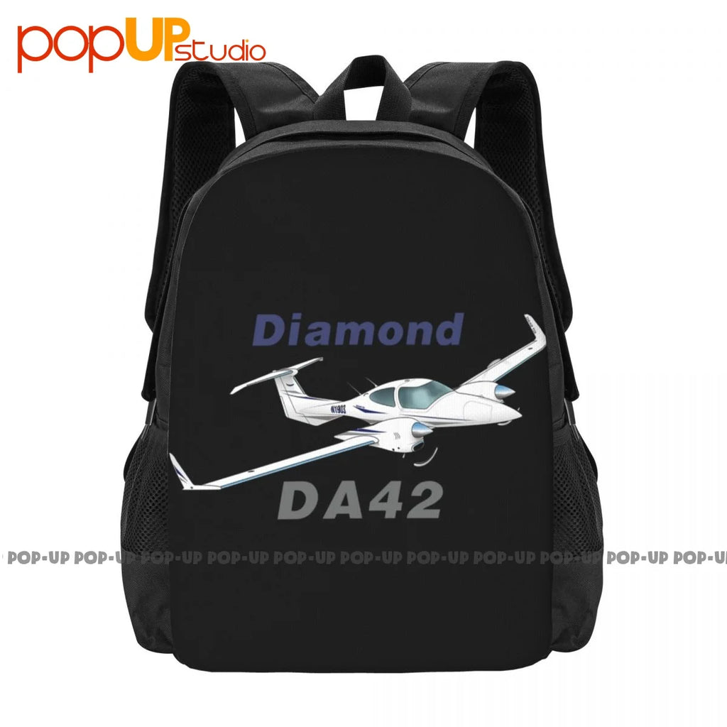 Diamond Da-42 Airplane Backpack Large Capacity Print Training Storage Bag