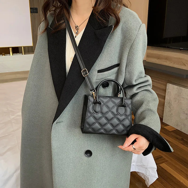 Diamond Lattice Crossbody Bag Women Shoulder Bag Small Handbags