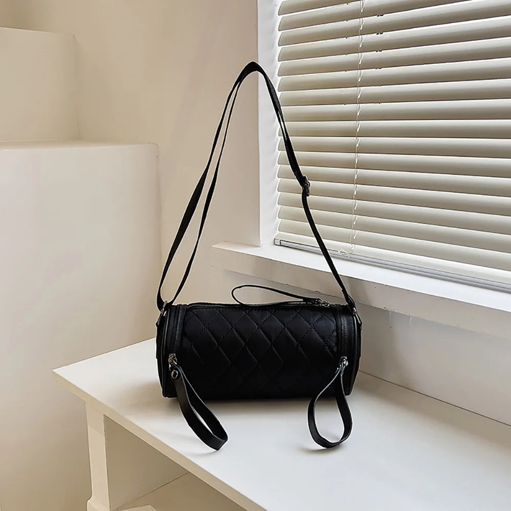 Diamond Lattice Leather Shoulder Bags Women Crossbody Bag