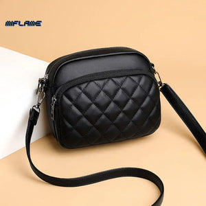 Diamond Lattice Shoulder Bag Women Crossbody Handbag