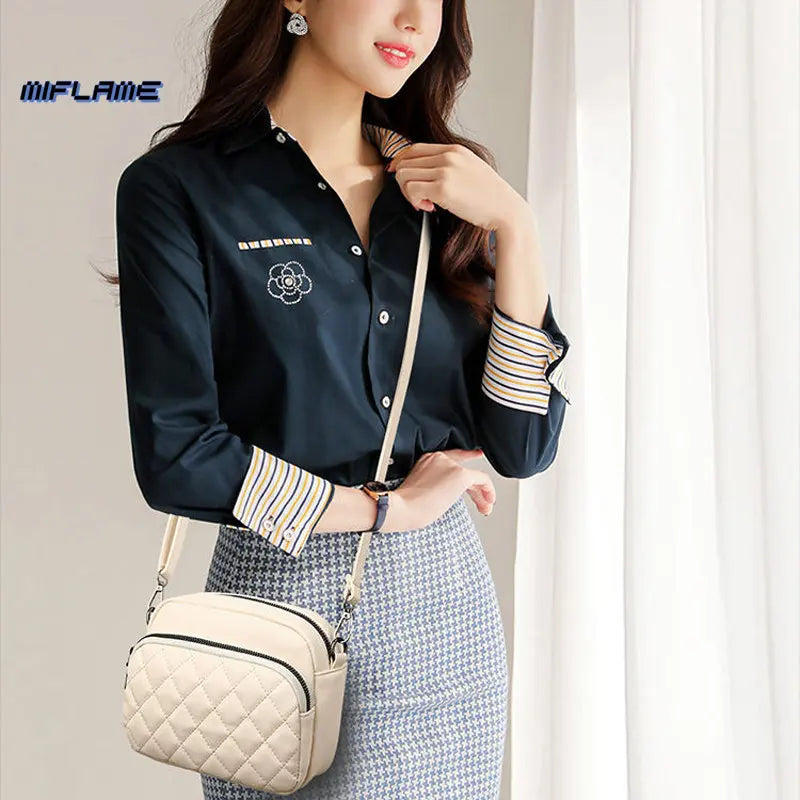 Diamond Lattice Shoulder Bag Women Crossbody Handbag