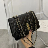 Diamond Shape Lattice Shoulder Bags PU Leather Women Crossbody Bag