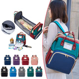 3-in-1 Diaper Bag with Portable Bassinet - Multifunctional Travel Mommy Bag