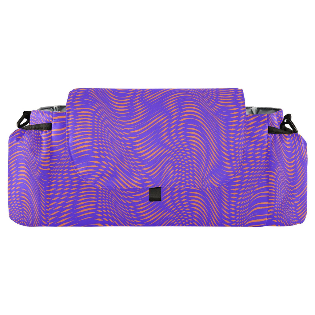 Stroller Organizer Stripe Nappy Bag with Basket Hook
