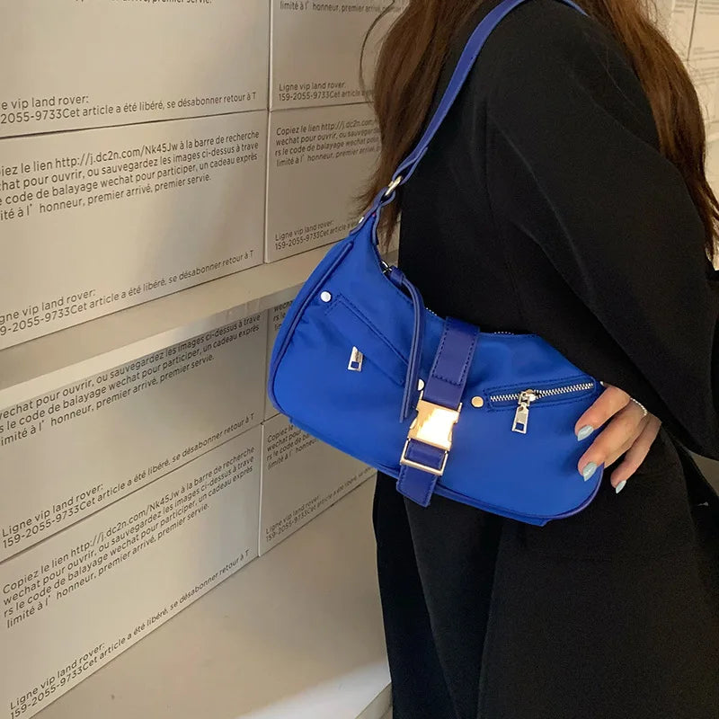 Casual Nylon Shoulder Bag Lock Hobo Handbags Totes WHDV2199