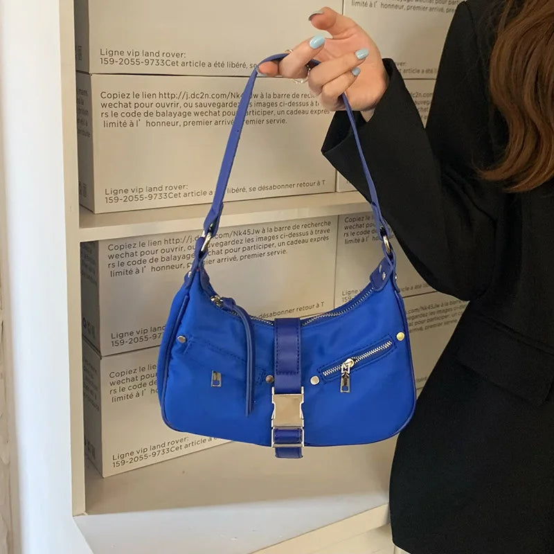 Casual Nylon Shoulder Bag Lock Hobo Handbags Totes WHDV2199