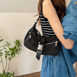 Casual Nylon Shoulder Bag Lock Hobo Handbags Totes WHDV2199