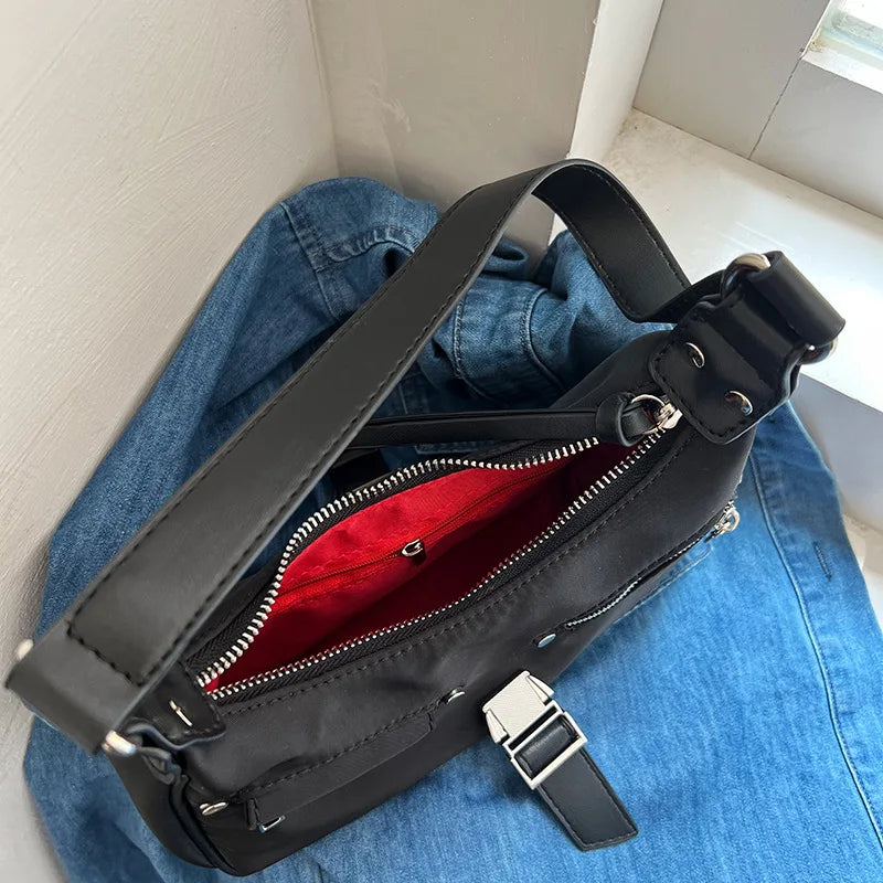 Casual Nylon Shoulder Bag Lock Hobo Handbags Totes WHDV2199