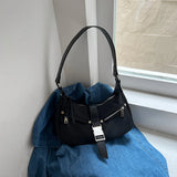 Casual Nylon Shoulder Bag Lock Hobo Handbags Totes WHDV2199