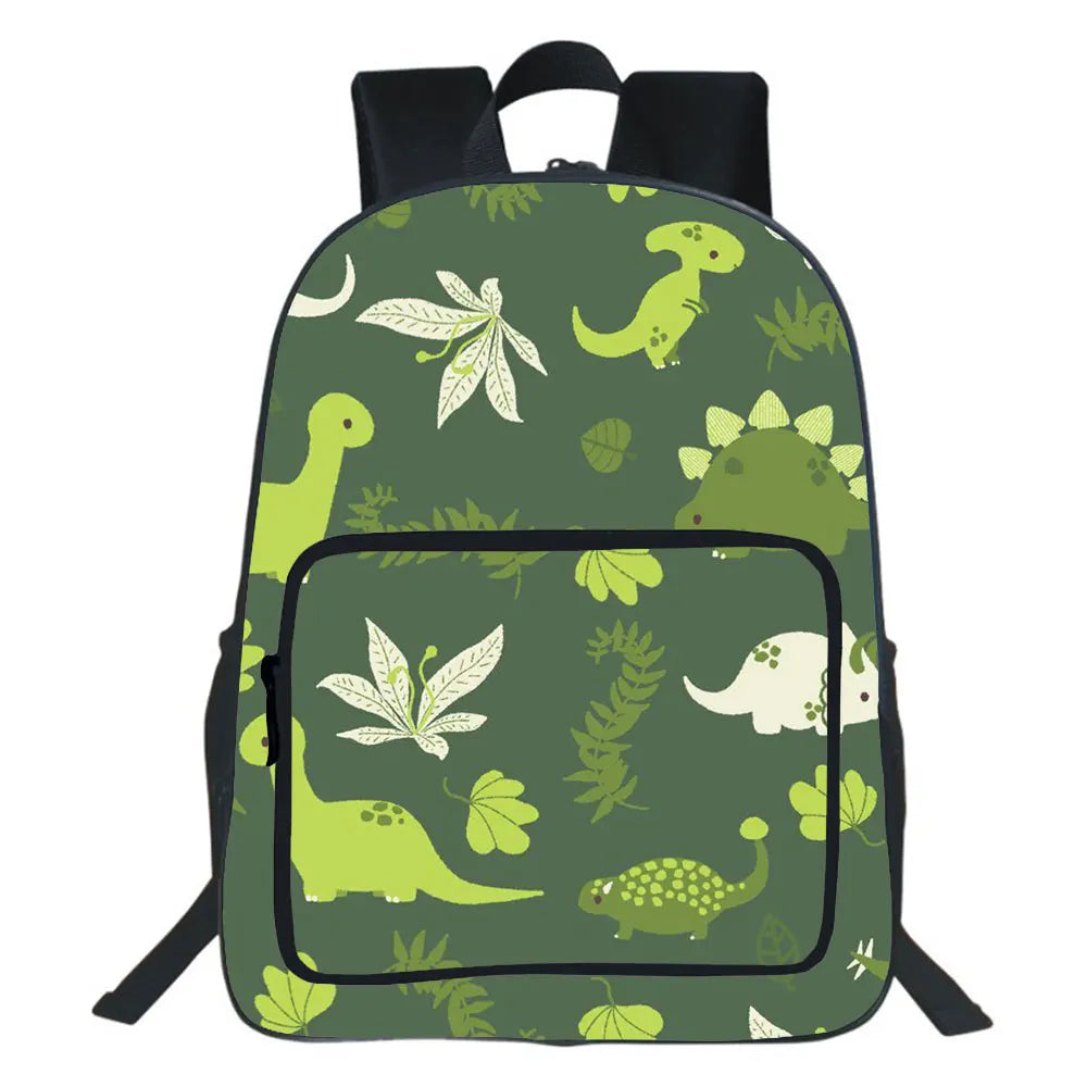 Dino 3D Print Backpack Teen School Bag Cartoon Rucksack Unisex Bag 19 Inches