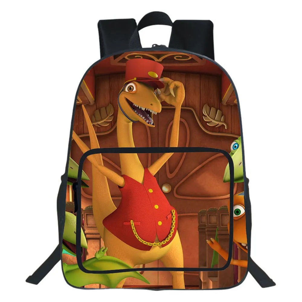 Dino 3D Print Backpack Teen School Bag Cartoon Rucksack Unisex Bag 19 Inches