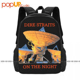 Dire Straits On The Night Poster Backpack Large Capacity Gym Schoolbag