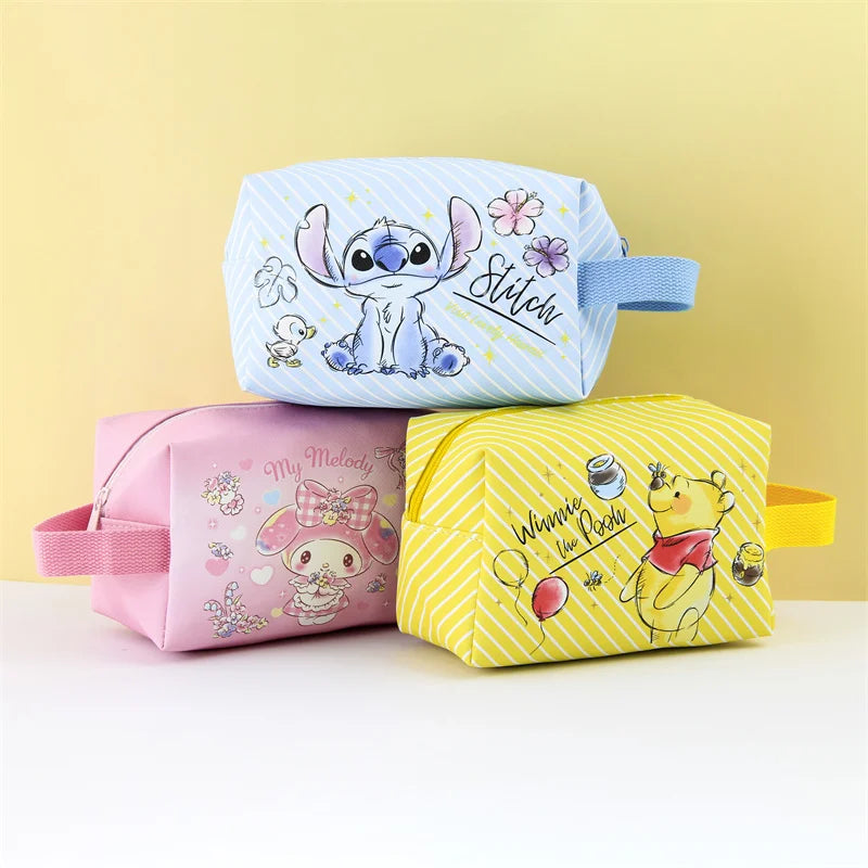 Cartoon Waterproof Cosmetic Bag Women's Sanitary Napkin Makeup Bag Storage
