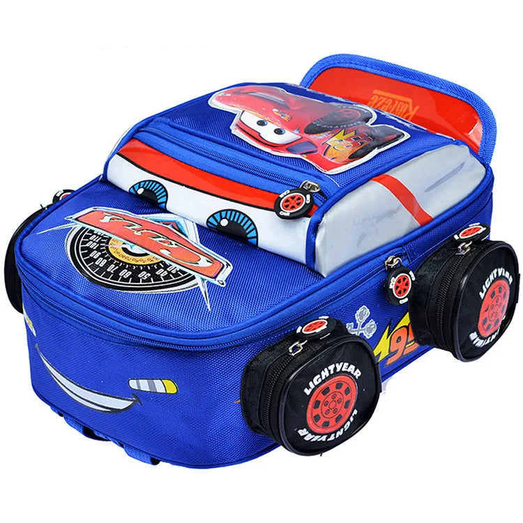 Boy Car School Bag Cartoon 3-8 Baby Kindergarten Bags Shoulder Girls