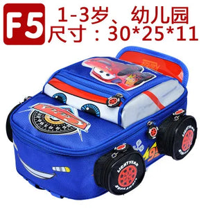 Boy Car School Bag Cartoon 3-8 Baby Kindergarten Bags Shoulder Girls