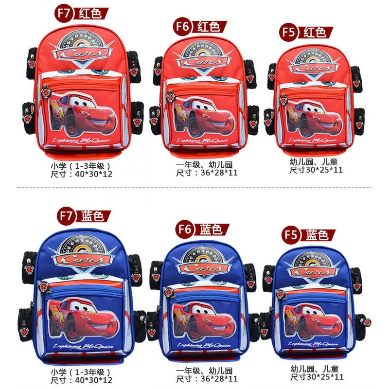 Boy Car School Bag Cartoon 3-8 Baby Kindergarten Bags Shoulder Girls