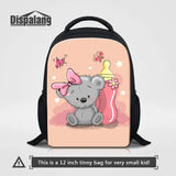 12inch Children Mini Backpack Kindergarten Bear Print Book Bag