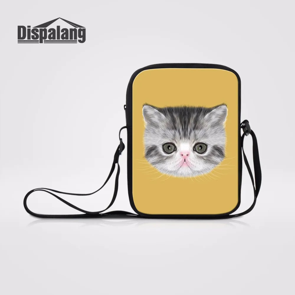 Cat Dog Head Over The Shoulder Bag Women Handbag