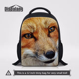 Fox Pattern Kids School Bag Lightweight Backpack