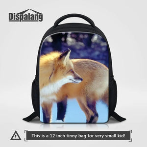 Fox Pattern Kids School Bag Lightweight Backpack