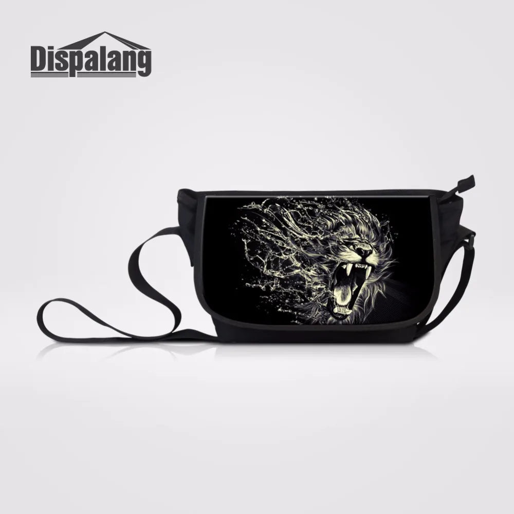 Animal Prints Casual Travel Shoulder Bag Female Spain Messenger Bag Lion