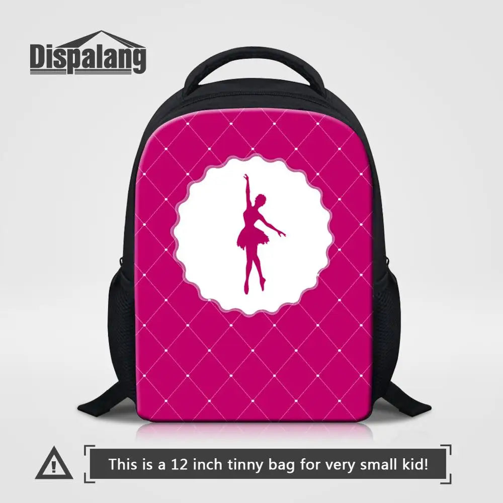 Nylon Kids School Backpack for Ballet Girls