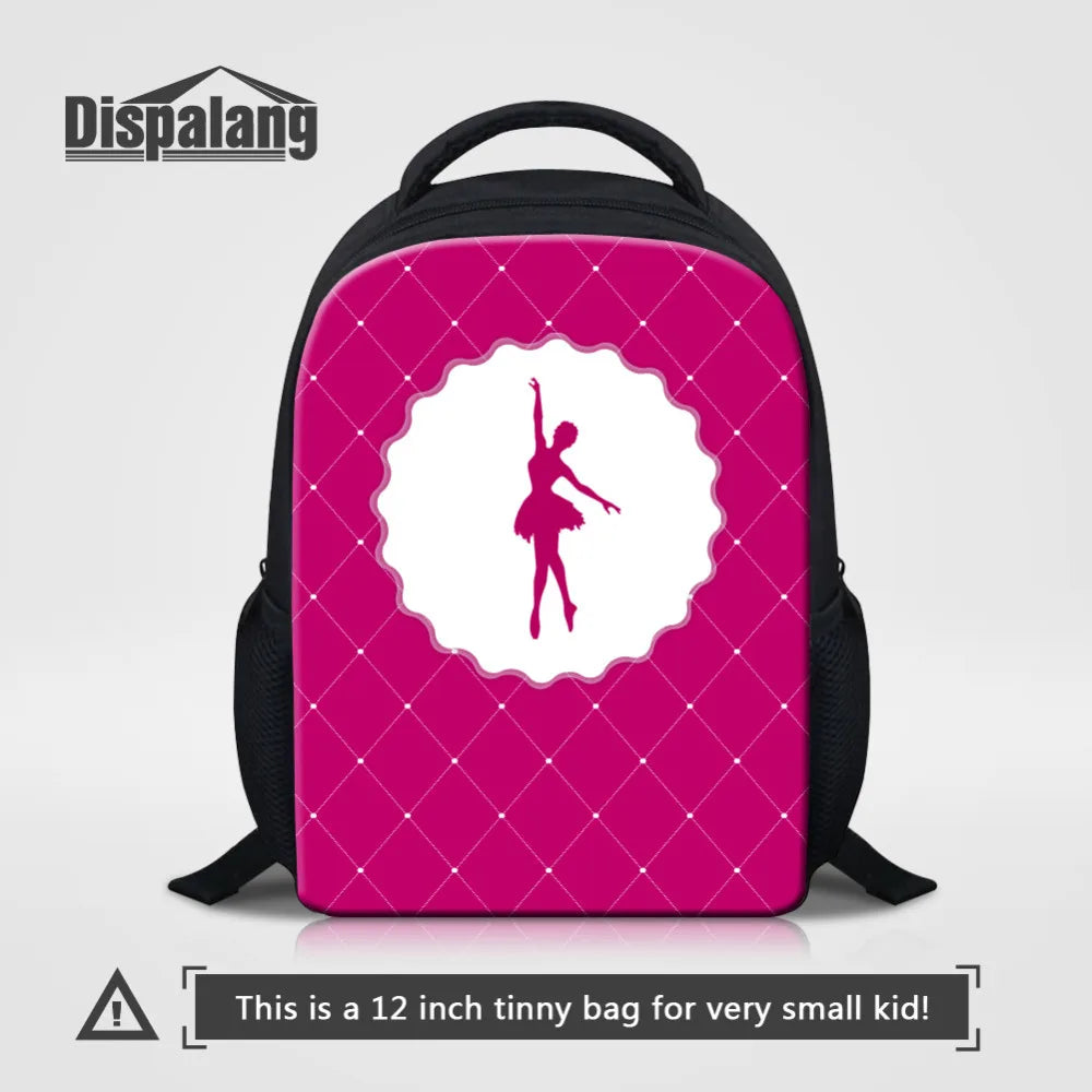 Nylon Kids School Backpack for Ballet Girls
