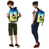 Boys 3D Printed Basketball Backpack Lightweight School Bookbags