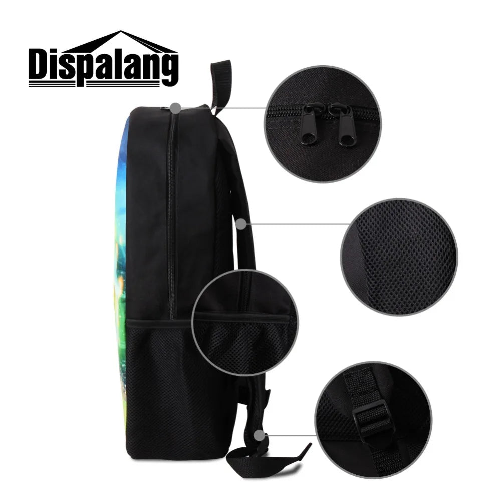 Boys 3D Printed Basketball Backpack Lightweight School Bookbags