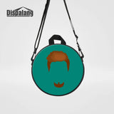 Cartoon Hairstyle Prints Kids School Bag Round Bag Knapsack