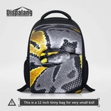 Boys Snake Print Kindergarten Backpack Small Kids Rucksack