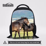 Crazy Horse Prints Small Kids Backpack 12-inch Mini Bag Bagpack