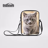 Cat Pattern Teen Single Shoulder Bag Lady Crossbody Bag Satchel Messenger Bag
