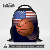 Kids Shoulder Bag Basketball Prints School Bag Satchel Backpack