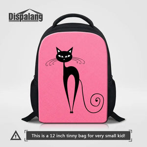 Girl Backpack School Bag Cat Animal Printing Kindergarten Bookbag