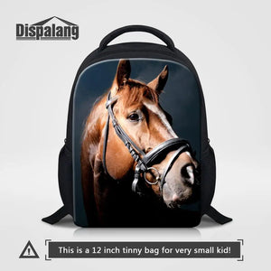 Animal Horse Print Kids Small Backpack For Baby Toddler Kids Book Bag Boy