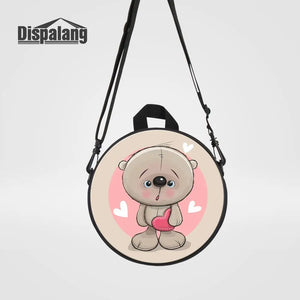 Cartoon Bear Print Kids School Bag