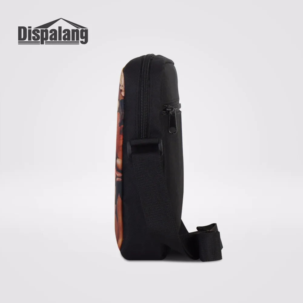 Striped Print Shoulder School Bag Female Crossbody Bag Customize