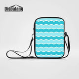 Striped Print Shoulder School Bag Female Crossbody Bag Customize