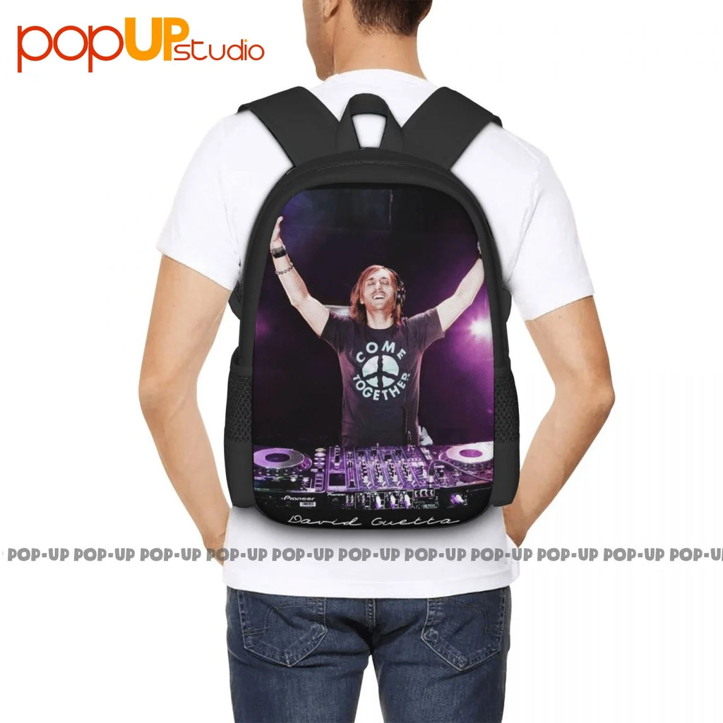 David Guetta Backpack Large Capacity Gym Foldable Shopping Bag